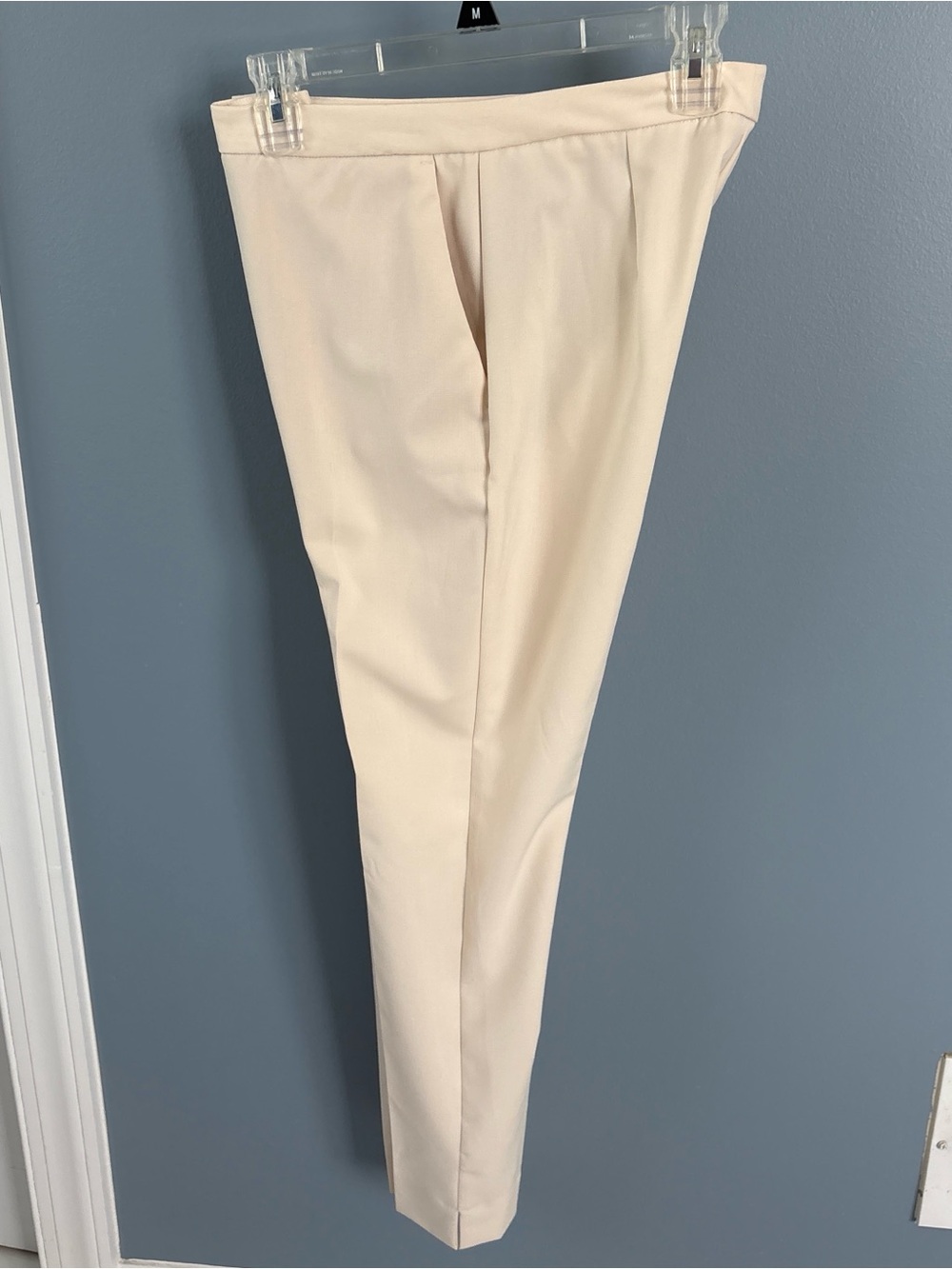 Women’s Cream Dress Pants - Classic pencil cut